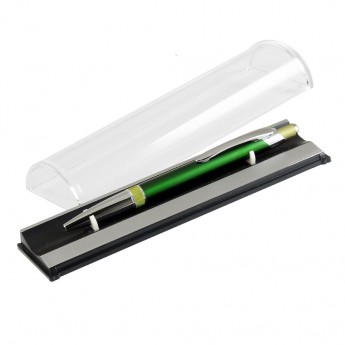 Купить Шариковая ручка, Bali, корпус- алюминий, покрытие зелен/салатов, отделка - хром. детали,в упак