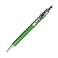 Шариковая ручка, Cardin, нажимной мех-м,корпус-алюминий, матовый, отд.-гравировка, зеленый/хром
