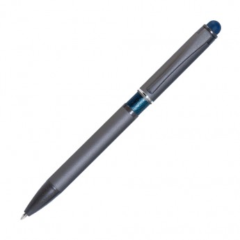 Купить Шариковая ручка, IP Chameleon, цвет.база под лазерную гравировку, нажимной. мех-м, корпус-металл.,синий, сил. стилус