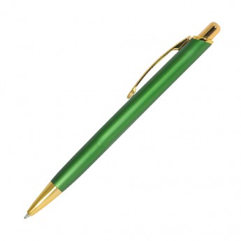 Купить Шариковая ручка, Cardin, нажимной мех-м,корпус-алюминий, матовый, отд.-гравировка, зеленый/золото
