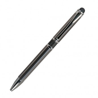 Купить Шариковая ручка, iP,наж. мех-м,корпус- металл., черный, сил. стилус