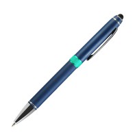Шариковая ручка, Ocean, поворотный мех-м,алюминий, покрытие синий матовый, для лазерной гравировки, аква