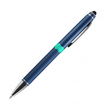 Купить Шариковая ручка, Ocean, поворотный мех-м,алюминий, покрытие синий матовый, для лазерной гравировки, аква