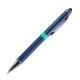 Шариковая ручка, Ocean, поворотный мех-м,алюминий, покрытие синий матовый, для лазерной гравировки, аква