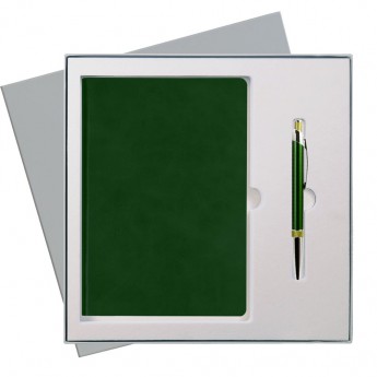 Купить Подарочный набор Portobello/Voyage зеленый (Ежедневник недат А5, Ручка) беж. ложемент
