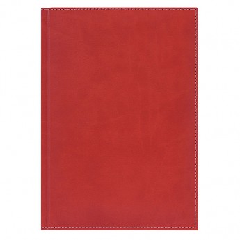 Купить Недатированный ежедневник PORTLAND 650U (5451) 145x205 мм красный, кремовый блок, золоченый срез