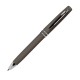 Шариковая ручка, Consul, нажимной мех-м,корпус-алюминий,покрытие-soft touch,отд.-хром, для лазер гравировки, какао