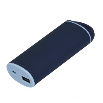 Купить Внешний аккумулятор, Travel Max PB, 4000 mAh, пластик, покрытие-soft touch, 92х46х23 мм, синий/голубой, подарочная упаковка с блистером