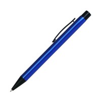 Шариковая ручка, Colt, нажимной мех-м,корпус-алюминий,отделка-детали с черным покрытием, синий