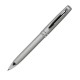 Шариковая ручка, Consul, нажимной мех-м,корпус-алюминий,покрытие-soft touch,отд.-хром, для лазер гравировки, серебро