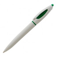 Ручка пластиковая шариковая Stiloline, Италия. Зелёный
