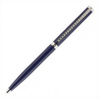 Ручка шариковая PAX Classic  Platinum с камнями, синяя