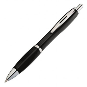 Купить Пластиковая шариковая ручка с металлическим клипом, черная (M Collection)
