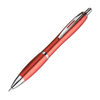 Купить Пластиковая шариковая ручка с металлическим клипом, цвет медный металлик (M Collection)