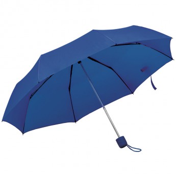 Купить Зонт складной "Foldi", механический, темно-синий 