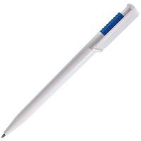 OCEAN, ручка шариковая, синий/белый, пластик