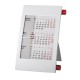 Календарь настольный на 2 года; белый с красным; 18х11 см; пластик; тампопечать, шелкография