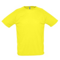 Футболка "Sporty", лимонный_2XL, 100% воздухопроницаемый полиэстер, 140 г/м2 