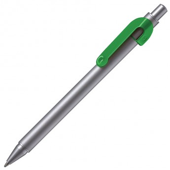Купить SNAKE, ручка шариковая, зеленый, серебристый корпус, металл