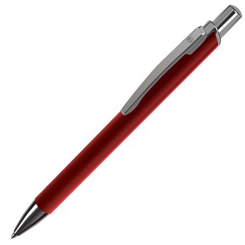 Купить WORK, ручка шариковая, красный/хром, металл