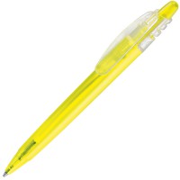 X-8 FROST, ручка шариковая, фростированный желтый, пластик