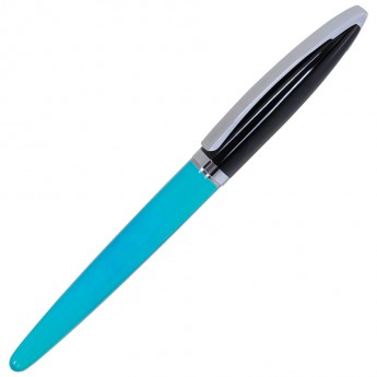 Купить ORIGINAL, ручка-роллер, голубой/черный/хром, металл