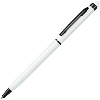 Купить TOUCHWRITER  BLACK, ручка шариковая со стилусом для сенсорных экранов, белый/черный, алюминий