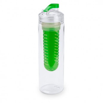 Купить Бутылка для воды "Frutti", пластиковая, с контейнером для ягод и фруктов, 700 мл., зеленый 