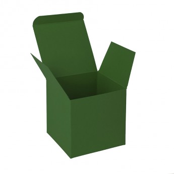 Купить Коробка подарочная CUBE; 9*9*9 см; зеленый
