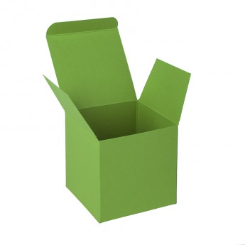 Купить Коробка подарочная CUBE; 9*9*9 см; зеленое яблоко