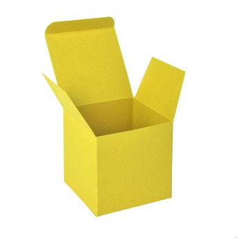 Купить Коробка подарочная CUBE; 9*9*9 см; желтый