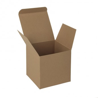 Купить Коробка подарочная CUBE; 9*9*9 см; коричневый