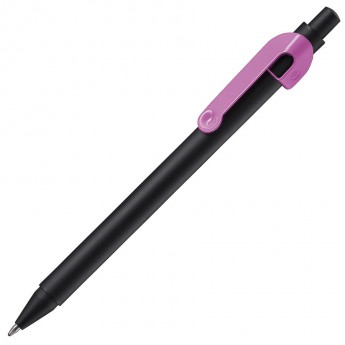 Купить SNAKE, ручка шариковая, розовый, черный корпус, металл