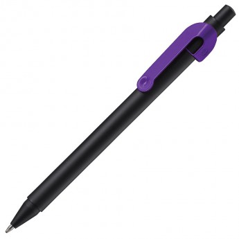 Купить SNAKE, ручка шариковая, фиолетовый, черный корпус, металл