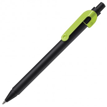 Купить SNAKE, ручка шариковая, светло-зеленый, черный корпус, металл