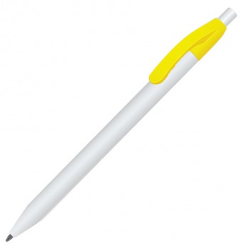 Купить N1, ручка шариковая, желтый/белый, пластик