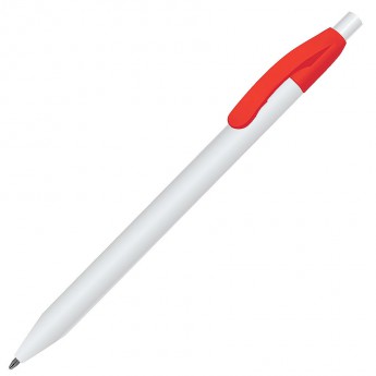 Купить N1, ручка шариковая, красный/белый, пластик
