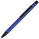 SKINNY, ручка шариковая, синий/черный, алюминий, софт- покрытие