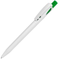 TWIN, ручка шариковая, зеленый/белый, пластик