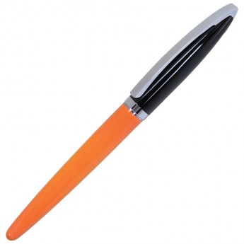 Купить ORIGINAL, ручка-роллер, оранжевый/черный/хром, металл