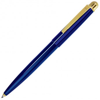 Купить DELTA NEW, ручка шариковая, синий/золотистый, металл