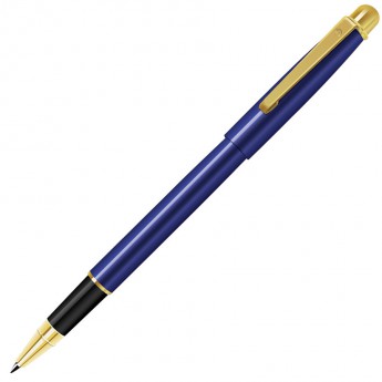 Купить DELTA NEW, ручка-роллер, синий/золотистый, металл