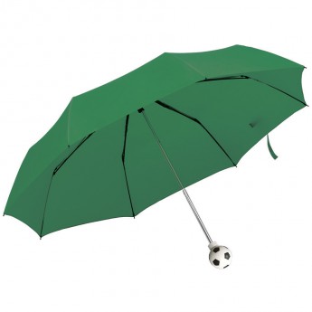 Купить Зонт складной FOOTBALL, механический, зеленый