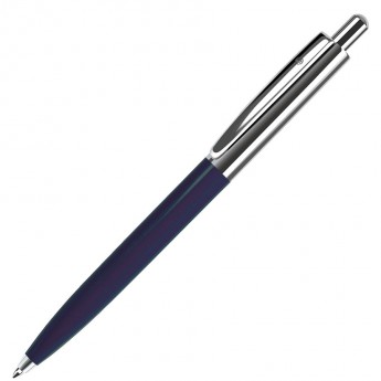 Купить BUSINESS, ручка шариковая, синий/серебристый, металл/пластик