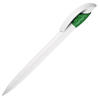 Купить GOLF, ручка шариковая, зеленый/белый, пластик