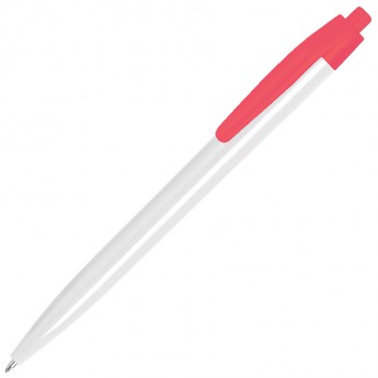 Купить N8, ручка шариковая, белый/красный, пластик