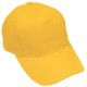 Бейсболка "Light", 5 клиньев,  застежка на липучке; желтый; 100% хлопок; плотность 150 г/м2 