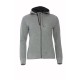 Толстовка женская Classic Hoody Full Zip, серый меланж_S, 85% хлопок, 15% вискоза, 300 грм2