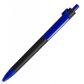 Купить Ручка шариковая FORTE SOFT BLACK, черный/синий, пластик, покрытие soft touch
