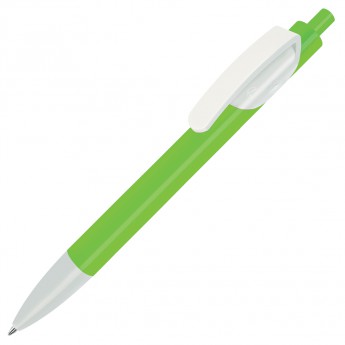 Купить Ручка шариковая TRIS, зеленое яблоко/белый, пластик